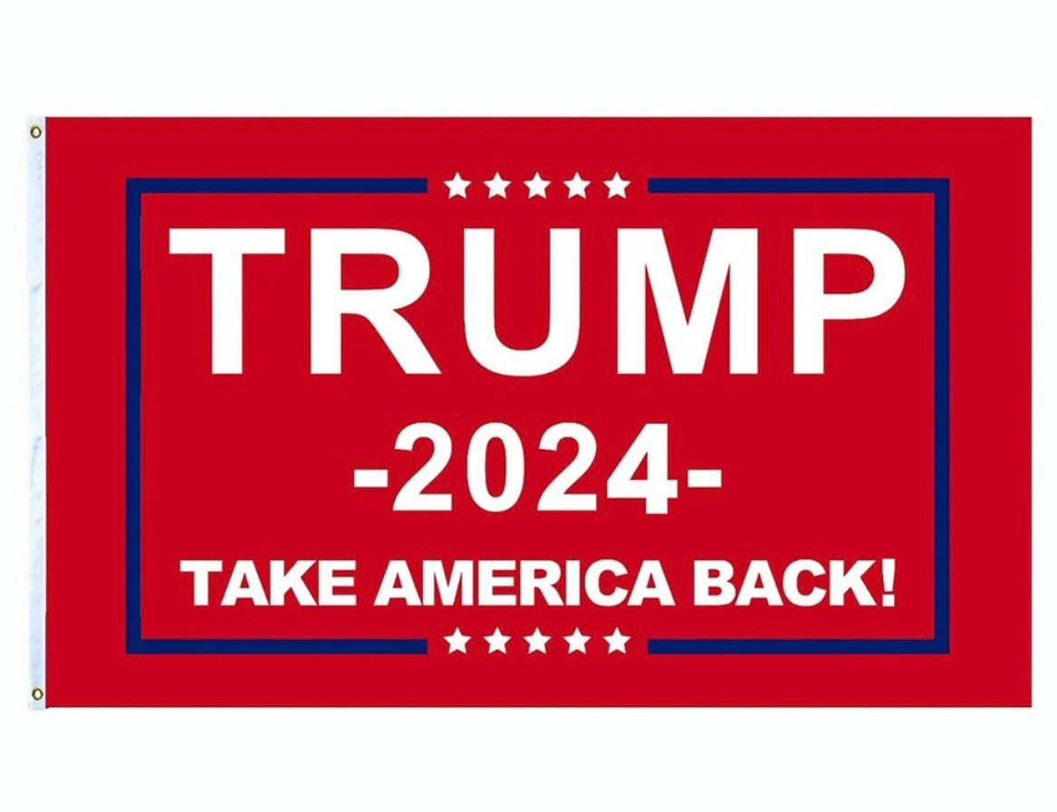 Trump 2024 Flag - Take America Back