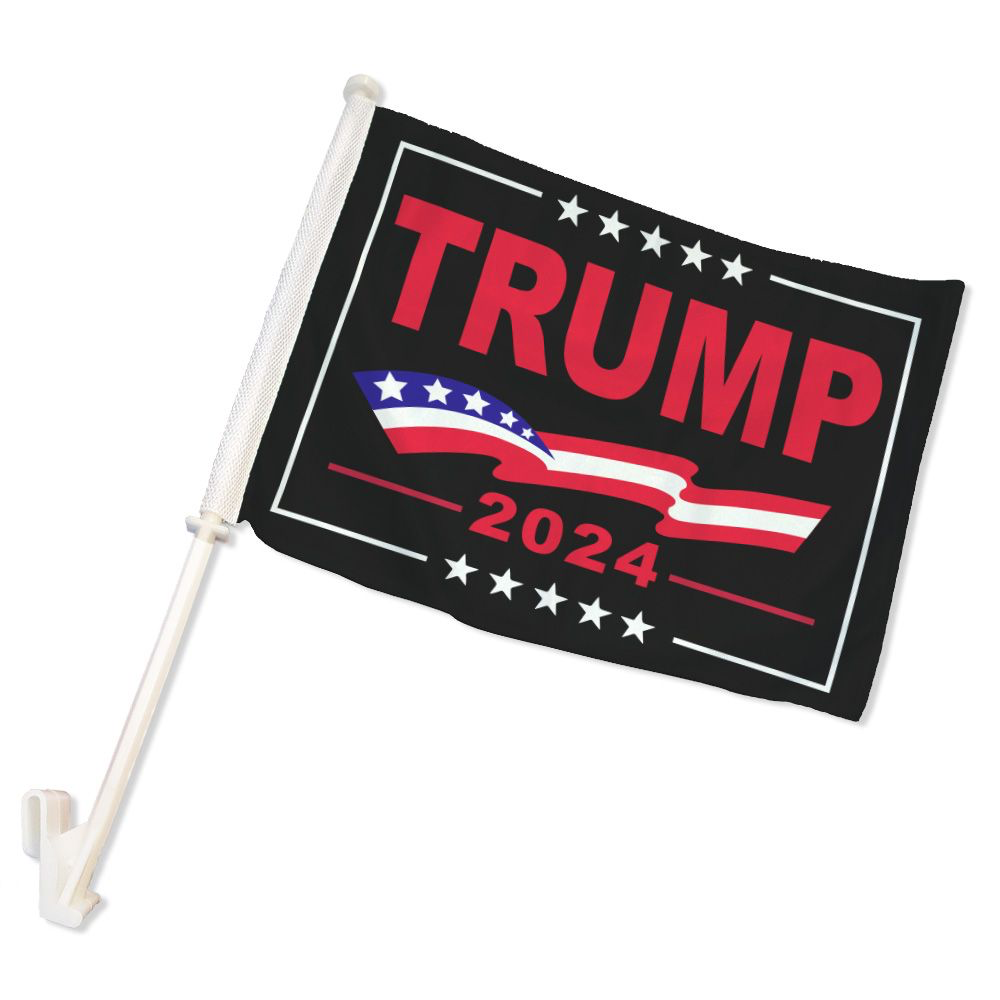 Trump 2024 Double Sided Car Flag Flagpole Supplier   IMG 6619 