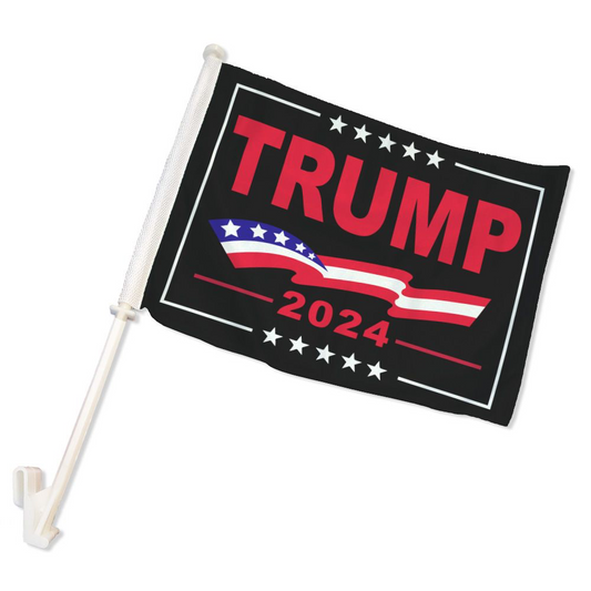 Trump 2024 Double Sided Car Flag