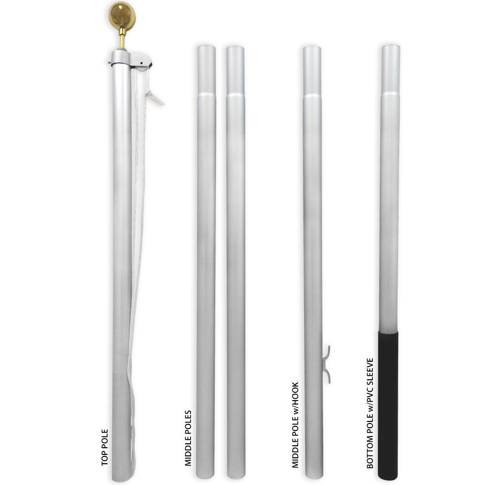 Residential Sectional Aluminum Flagpole